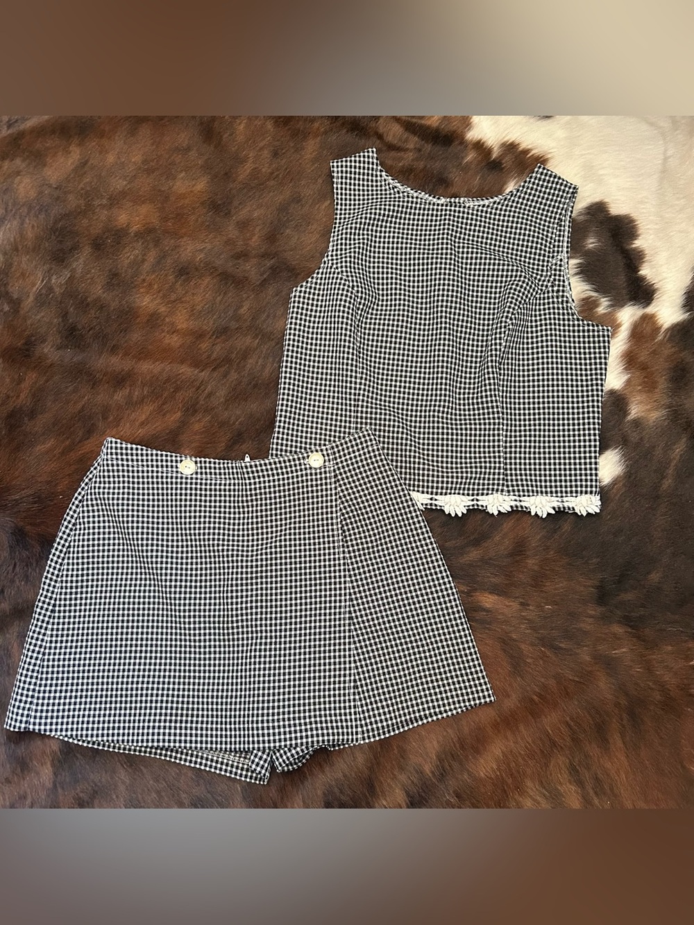 Vintage Gingham set